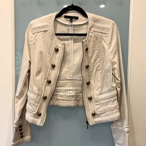 Cream military jacket